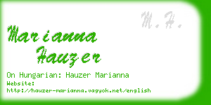 marianna hauzer business card